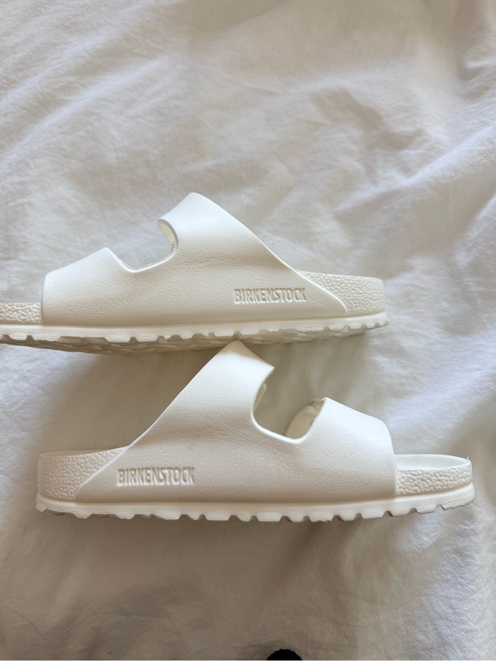 Birkenstock White Double Strap Arizona EVA Sandals - Picture 4 of 5